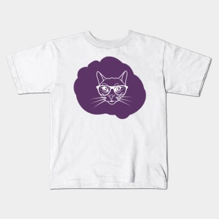 The cat in spectacles Kids T-Shirt